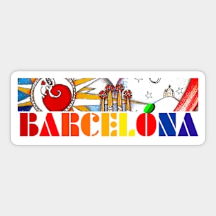 BARCELONA - Souvenir Sticker